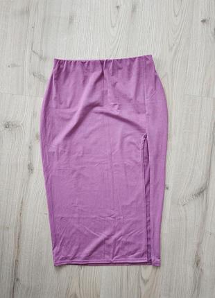 Замшева спідниця з розрізом boohoo