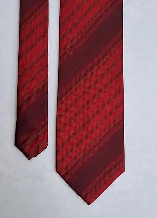 Красно-бордовый галстук royal class, унисекс.