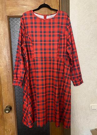 Яркое платье, большой размер, 4xl