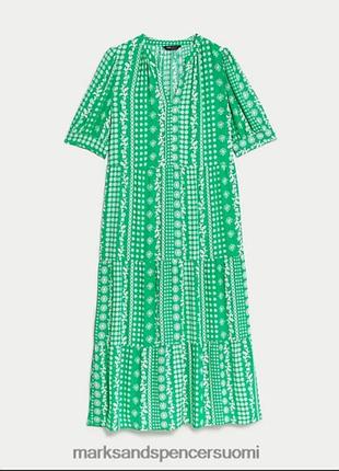 Вискозное платье в принт