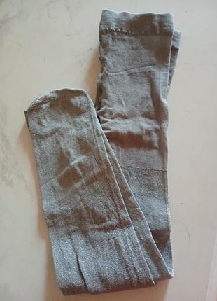 Колготы колготки з люрексом сірі 2-4 роки