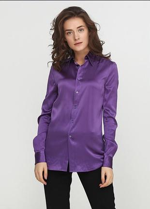 Фиолетовая, яркая рубашка