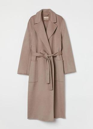 Кашемировое пальто h&amp;м
