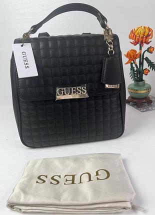 Рюкзак guess matrix чорний стьобаний