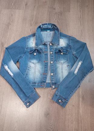 Пиджак джинсовый