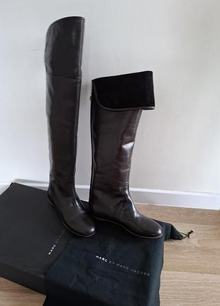 Кожаные сапоги ботфорты marc jacobs оригинал.