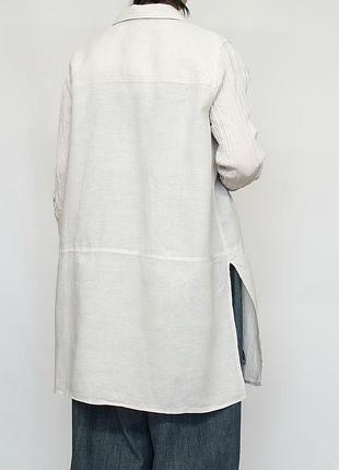 Рубашка льняная свободная, tahari.