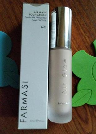 Професійна тональная основа с сиянием air glow foundation farmasi,1001469 03