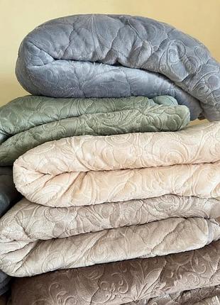 Покрывала стеганые флис микрофибра