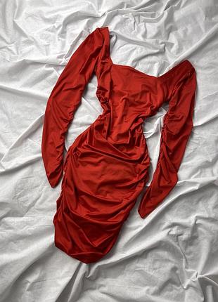 Платье с драпировкой7 фото