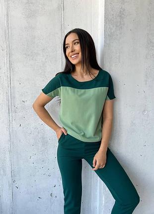 Стильный женский костюм на весну лето