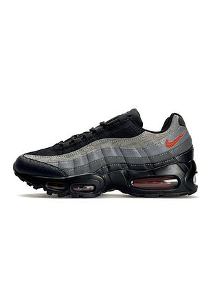 👟 чоловічі кросівки nike m air max 95 prm black grey orange  👟