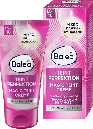 Крем для идеального тона кожи balea gesichtscreme teint perfektion lsf 10, 50 ml