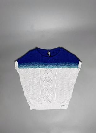 Вязаный свитер жилетка desigual premium luxury designer original sweater vest оригинал премиальная оригинал красивая