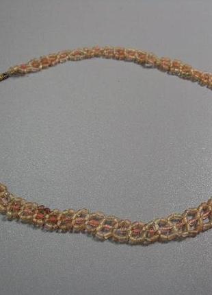 Бижутерия бусы ожерелье бисер длина 42 см №10917