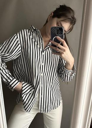 Женская рубашка в полоску