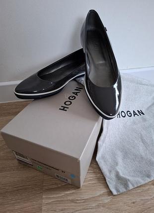 Кожаные балетки hogan