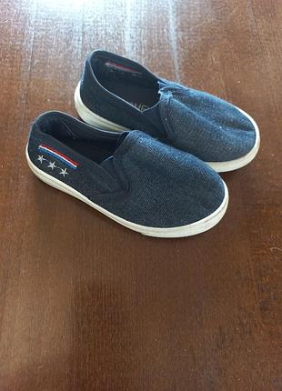 Макасины слипоны кеды детские 25 г.