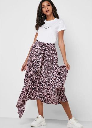 Юбка плиссе, плиссированная, розовая миди zara юбка, mango massimo dutti леопардовая.