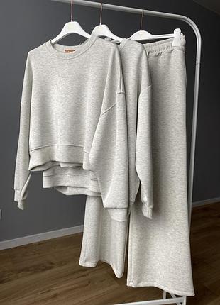 Костюм прогулочный, женский костюм, костюм со свитшотом