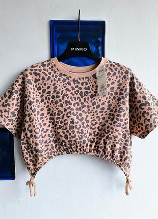 Стильна літня футболка топ оверсайз на дівчинку 7-8 років  бавовна якість!