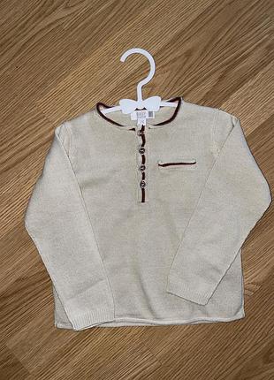 Базовий бежевий светр bernardi італія