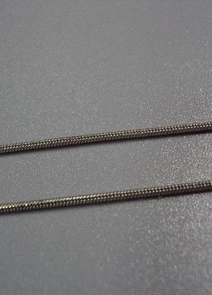 Бижутерия цепочка змейка медь посеребрение б/у длина 48 см №11247л