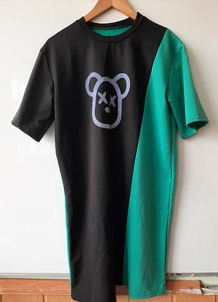 Сукня-футболка з принтом