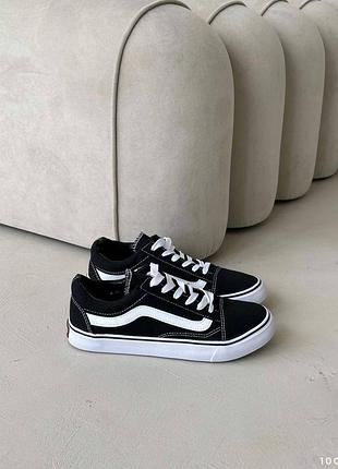 Базовые черные женские текстильные кеды