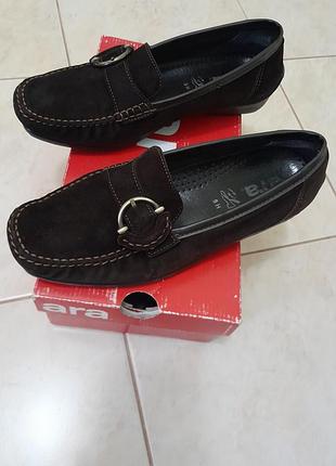 Туфли из натуральной замши известного бренда "ara", размер 38