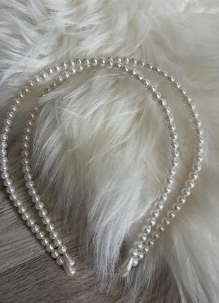 Обруч з перлинами