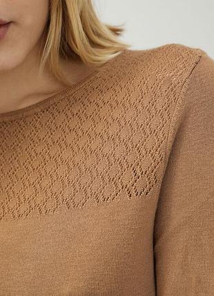 Тепла бежева сукня 3