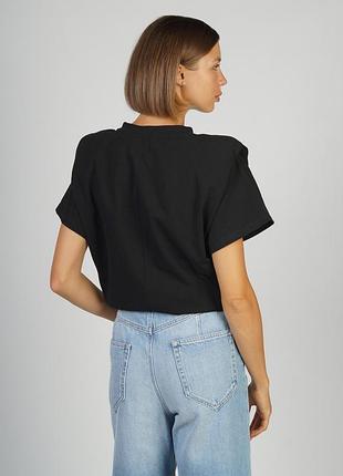 Футболка isabel marant belita топ блузка с подплечниками