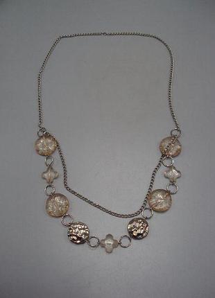 Бижутерия женске бусы колье длина общая 77 см, внутренняя 72 см №13626