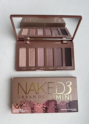 Палітра urban decay naked3 mini. тіні. оригінал.