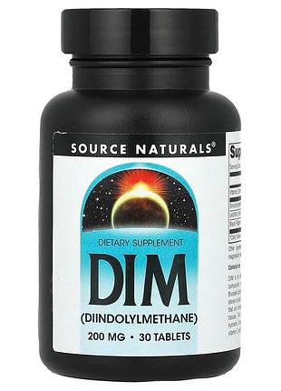 Dim 200 мг source naturals дііндолілметан для жіночого гормонального здоров'я 30 таблеток