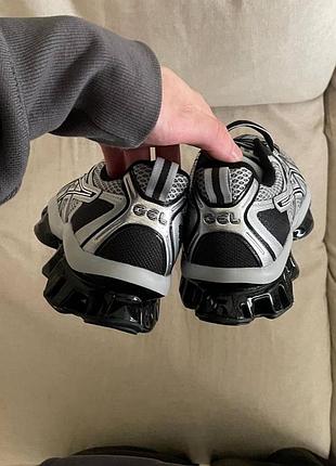 Кроссовки asics gel-quantum kinetic silver black 4