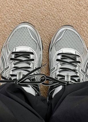 Кроссовки asics gel-quantum kinetic silver black 2