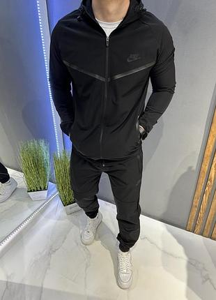 Мужской нейлоновый спортивный костюм nike tech fleece