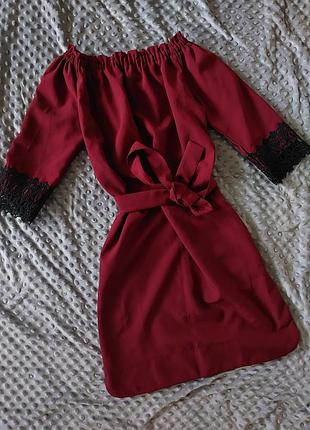 Платье с поясом (подойдет для беременных, платье для беременных) праздничное платье