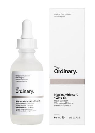niacinamide 10% 4 zinc 1% сироватка з вітаміном b3 та цинком 60 мл