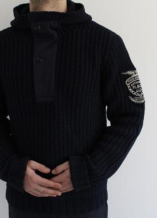 Достойный мужской свитер из крупной вязки polo jeans company ralph lauren