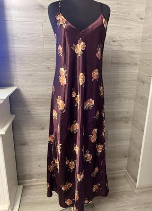 Стильная комбинация под сатин принт цветы 12-14 л-хл