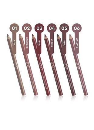 Олівець для губ aden cosmetics color-me lip contour pencil