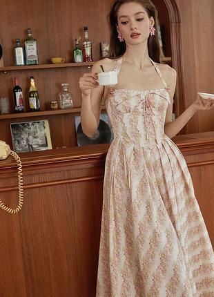 Платье в винтажном стиле lacemade tuscary rose corset dress
