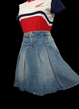 Sprit, джинсовая юбка со складками.