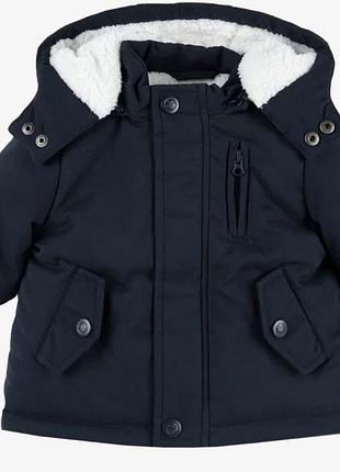 Дитяча зимова тепла куртка з капюшоном chicco “my first coat”,