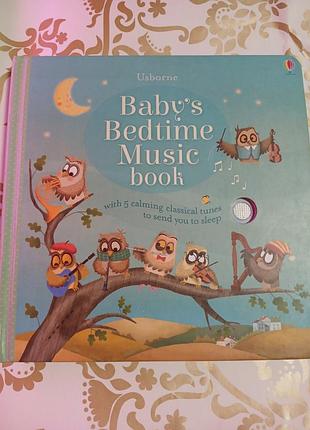 Baby's bedtime music book музыкальная колыбельная книжка usborne