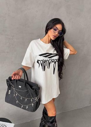 Футболка -туника оверсайз