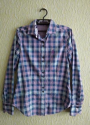 Жіноча якісна рубашка сорочка в клітинку, р.с, jacques britt